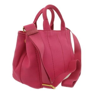 Prada 2WAY Mini Pink Canapa Handbag